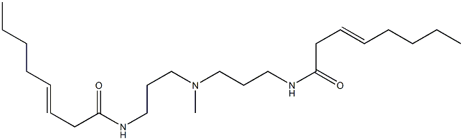 N,N'-[Methyliminobis(3,1-propanediyl)]bis(3-octenamide) Struktur