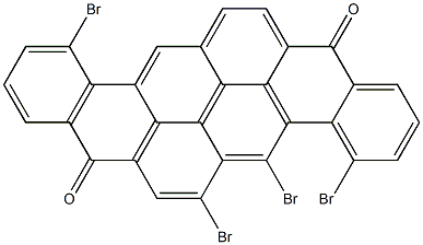 4,5,6,12-Tetrabromo-8,16-pyranthrenedione Struktur