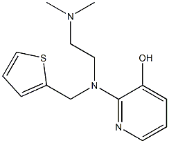 N,N-Dimethyl-N'-(3-hydroxypyridin-2-yl)-N'-(2-thienylmethyl)-1,2-ethanediamine Struktur