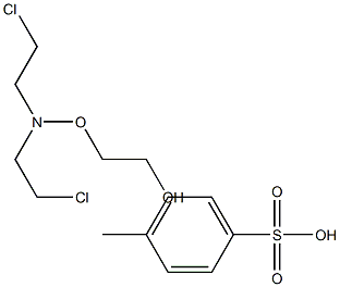 2-[[Bis(2-chloroethyl)amino]oxy]ethanol p-toluenesulfonate Struktur