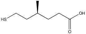 [S,(+)]-6-Mercapto-4-methylhexanoic acid Struktur