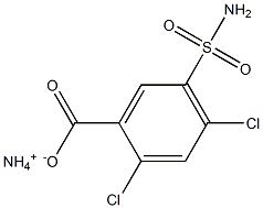 2,4-Dichloro-5-sulfamoylbenzoic acid ammonium salt Struktur