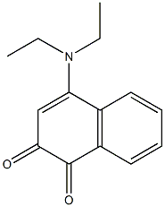 4-(Diethylamino)naphthalene-1,2-dione Struktur