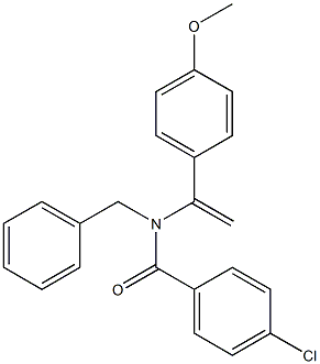 N-Benzyl-N-[1-(4-methoxyphenyl)ethenyl]-4-chlorobenzamide Struktur