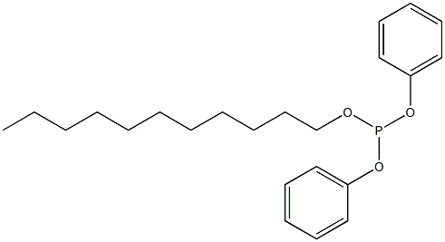 Phosphorous acid undecyldiphenyl ester Struktur