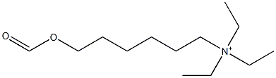 N,N,N-Triethyl-6-(formyloxy)-1-hexanaminium Struktur