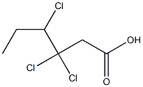 3,3,4-Trichlorohexanoic acid Struktur