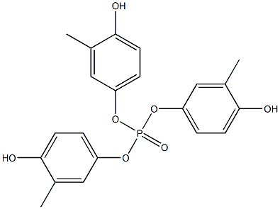 Phosphoric acid tri(4-hydroxy-3-methylphenyl) ester Struktur