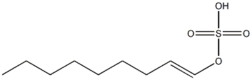 Sulfuric acid hydrogen 1-nonenyl ester Struktur