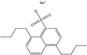 4,8-Dibutyl-1-naphthalenesulfonic acid sodium salt Struktur