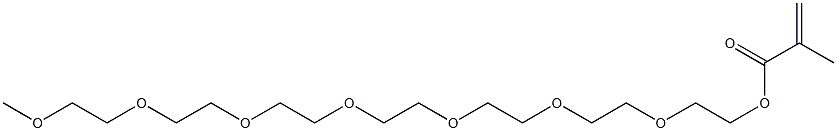 Methacrylic acid 3,6,9,12,15,18,21-heptaoxadocosane-1-yl ester Struktur