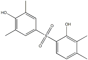 2,4'-Dihydroxy-3,3',4,5'-tetramethyl[sulfonylbisbenzene] Struktur