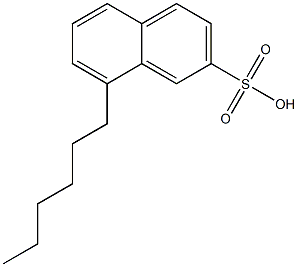 8-Hexyl-2-naphthalenesulfonic acid Struktur