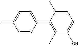 2,4-Dimethyl-3-(4-methylphenyl)phenol Struktur