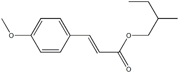 4-Methoxycinnamic acid 2-methylbutyl ester Struktur