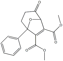 2-Oxo-5-phenyl-8-oxabicyclo[3.2.1]octa-6-ene-6,7-dicarboxylic acid dimethyl ester Struktur