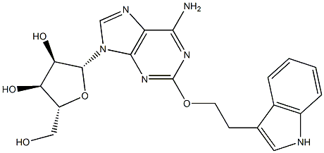 2-[2-(1H-Indol-3-yl)ethoxy]adenosine Struktur