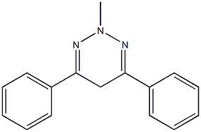 4-Phenyl-6-phenyl-2-methyl-2,5-dihydro-1,2,3-triazine Struktur