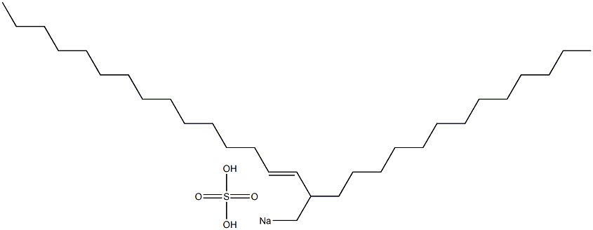 Sulfuric acid 2-tridecyl-3-heptadecenyl=sodium ester salt Struktur