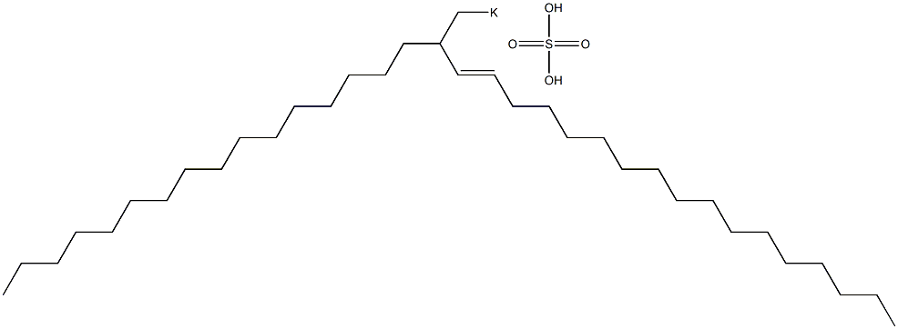 Sulfuric acid 2-hexadecyl-3-nonadecenyl=potassium ester salt Struktur