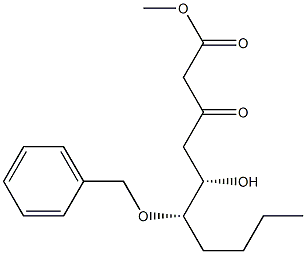 (5S,6S)-6-Benzyloxy-5-hydroxy-3-oxodecanoic acid methyl ester Struktur