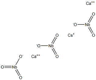 Cesium dicalcium triniobate Struktur