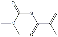 N,N-Dimethylcarbamic acid methacrylic thioanhydride Struktur