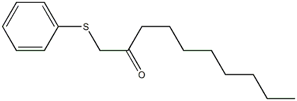 1-(Phenylthio)decan-2-one Struktur