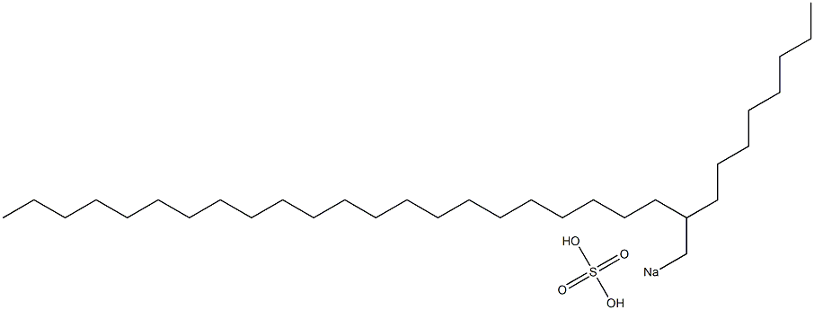 Sulfuric acid 2-octyltetracosyl=sodium salt Struktur