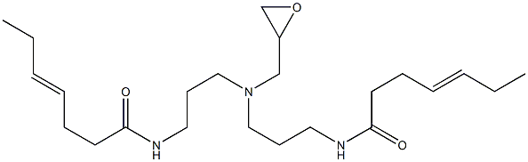 N,N-Bis[3-(4-heptenoylamino)propyl]glycidylamine Struktur