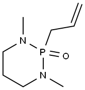 2-Allyl-2-oxo-1,3-dimethyl-1,3-diaza-2-phosphacyclohexane Struktur