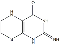 1,2,6,7-Tetrahydro-2-imino-5H-pyrimido[4,5-b][1,4]thiazin-4(3H)-one Struktur