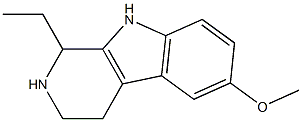 1,2,3,4-Tetrahydro-1-ethyl-6-methoxy-9H-pyrido[3,4-b]indole Struktur