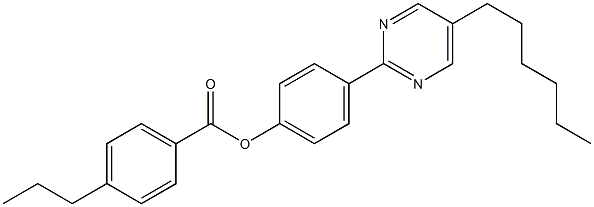 4-Propylbenzoic acid 4-(5-hexylpyrimidin-2-yl)phenyl ester Struktur