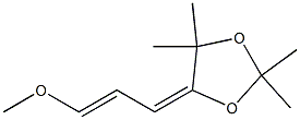 4-(3-Methoxy-2-propenylidene)-2,2,5,5-tetramethyl-1,3-dioxolane Struktur