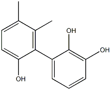 5',6'-Dimethyl-1,1'-biphenyl-2,2',3-triol Struktur