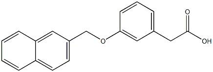 3-(2-Naphthalenylmethoxy)benzeneacetic acid Struktur