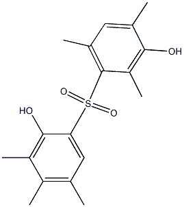 2,3'-Dihydroxy-2',3,4,4',5,6'-hexamethyl[sulfonylbisbenzene] Struktur