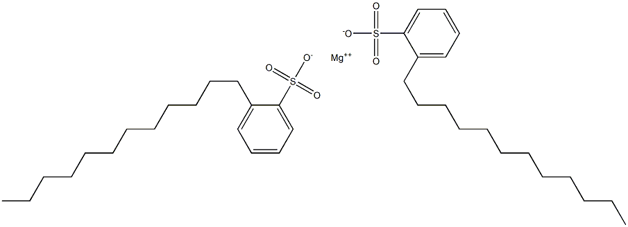 Bis(2-dodecylbenzenesulfonic acid)magnesium salt Struktur