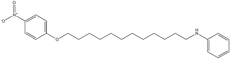 N-[12-(4-Nitrophenoxy)dodecyl]aniline Struktur