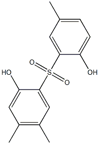 2,2'-Dihydroxy-4,5,5'-trimethyl[sulfonylbisbenzene] Struktur