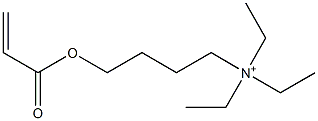 4-Acryloyloxy-N,N,N-triethyl-1-butanaminium Struktur