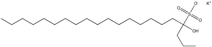 4-Hydroxyhenicosane-4-sulfonic acid potassium salt Struktur