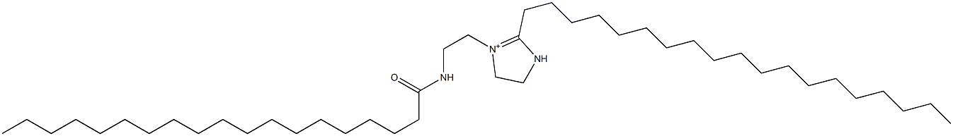 1-[2-(Nonadecanoylamino)ethyl]-2-nonadecyl-1-imidazoline-1-ium Struktur