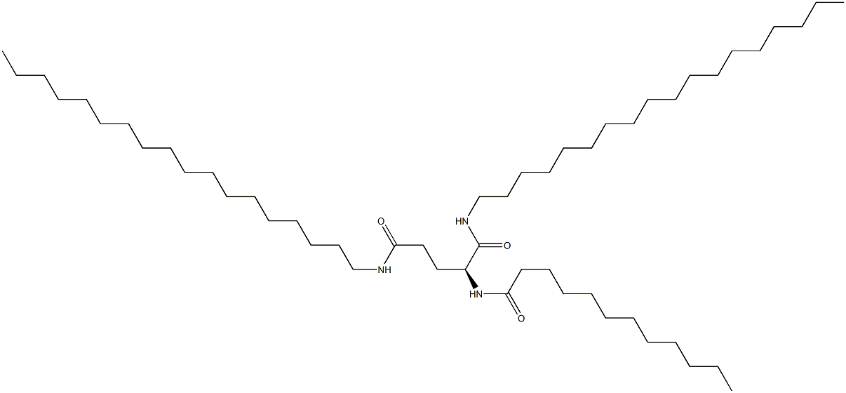 N1,N5-Dioctadecyl-N2-dodecanoyl-L-glutaminamide Struktur