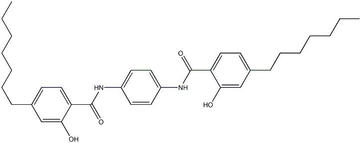 N,N'-Bis(4-heptylsalicyloyl)-p-phenylenediamine Struktur