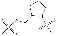 Methanesulfonic acid [[1-(methylsulfonyl)pyrrolidin-2-yl]methyl] ester Struktur