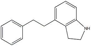 2,3-Dihydro-4-(2-phenylethyl)-1H-indole Struktur