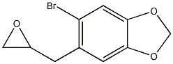 5-Bromo-6-(oxiranylmethyl)-1,3-benzodioxole Struktur