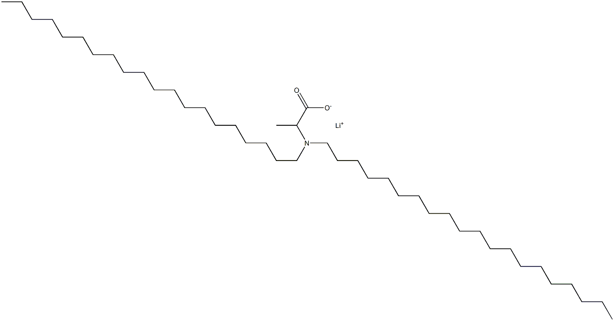 2-(Diicosylamino)propanoic acid lithium salt Struktur